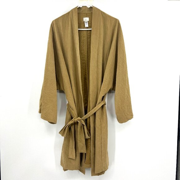 A New Day Beige Wrap Kimono Style Lightweight Jacket Women's OSFM - Picture 1 of 5